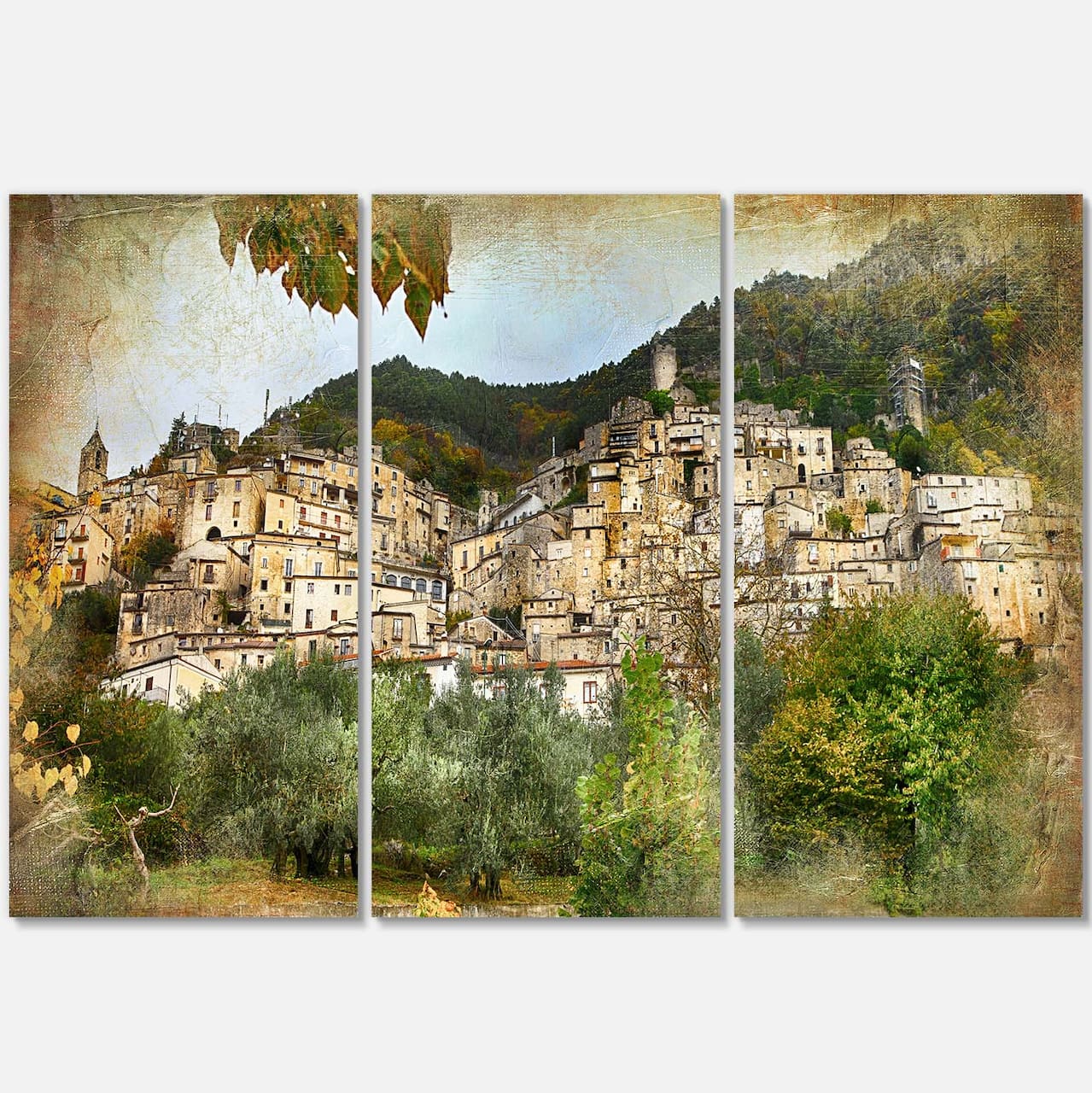 Designart - Old Italian Villages - Landscape Photography Canvas Art Print